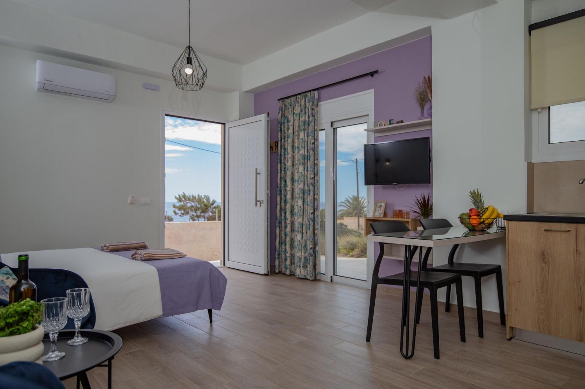 Studio Athena With Panoramic View Of Makrygialos Pilalímata Εξωτερικό φωτογραφία